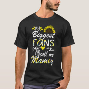 My Biggest Fan Call Me Mamey Grandma  Mothers Day T-Shirt