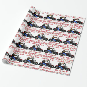 My Bike-It List Is Pretty Long Wrapping Paper