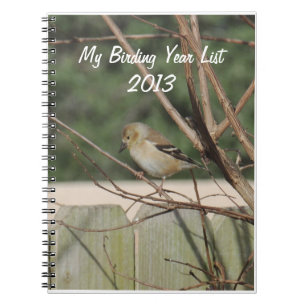 My Birding Year List 2013 - Note Book