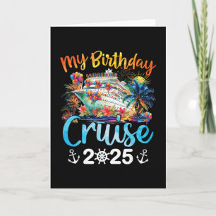 My Birthday Cruise 2025 Family Cruise Vacation Tri Card