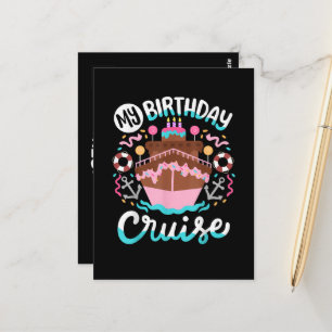 My Birthday Cruise Vacation Cruising Trip Postcard