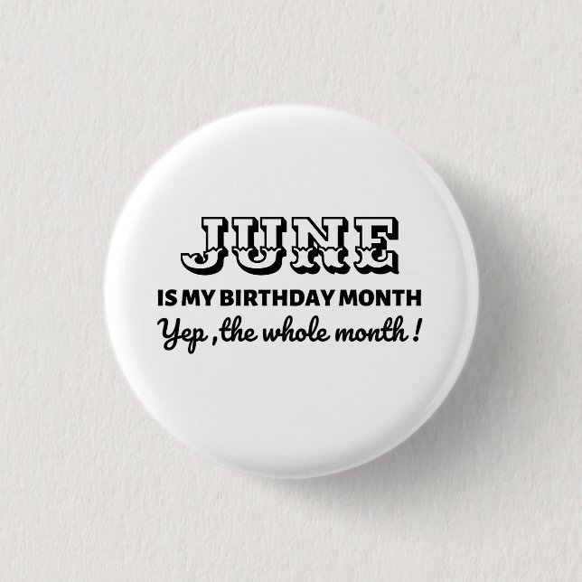 My Birthday Month Custom 3 Cm Round Badge (Front)