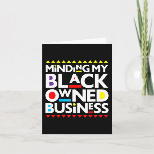 My Black Owned Business African History Month Prid Card