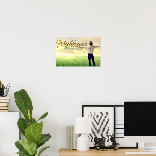 "My blessings" Motivation Affirmation Poster
