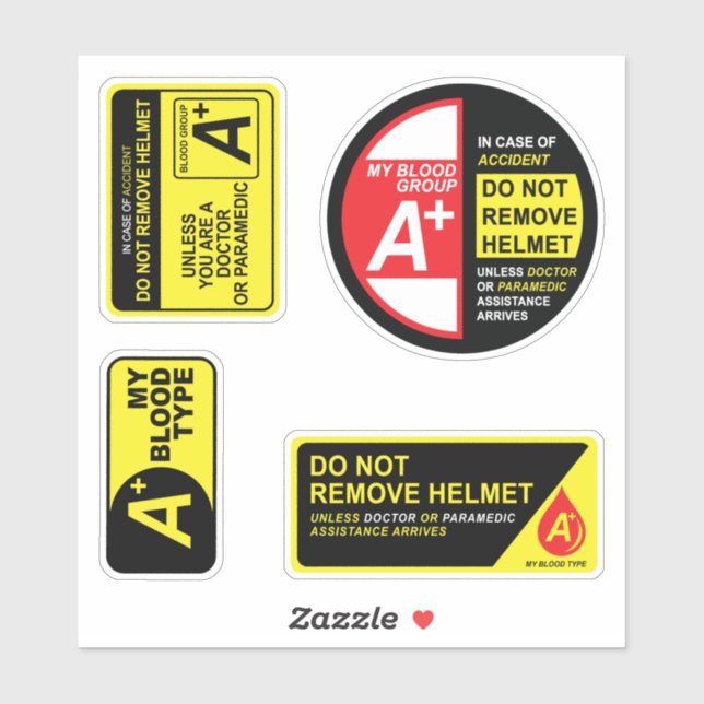 My Blood Type A Plus Stickers Pack (Sheet)