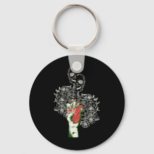 My Bloody Heart Valentine - Valentine Day Skeleton Key Ring