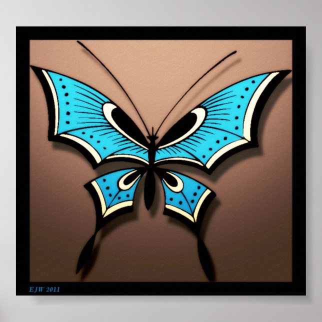 My Blue Butterfly Poster (Front)