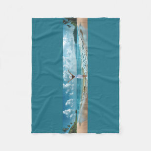 My Blue Lagoon dream Fleece Blanket