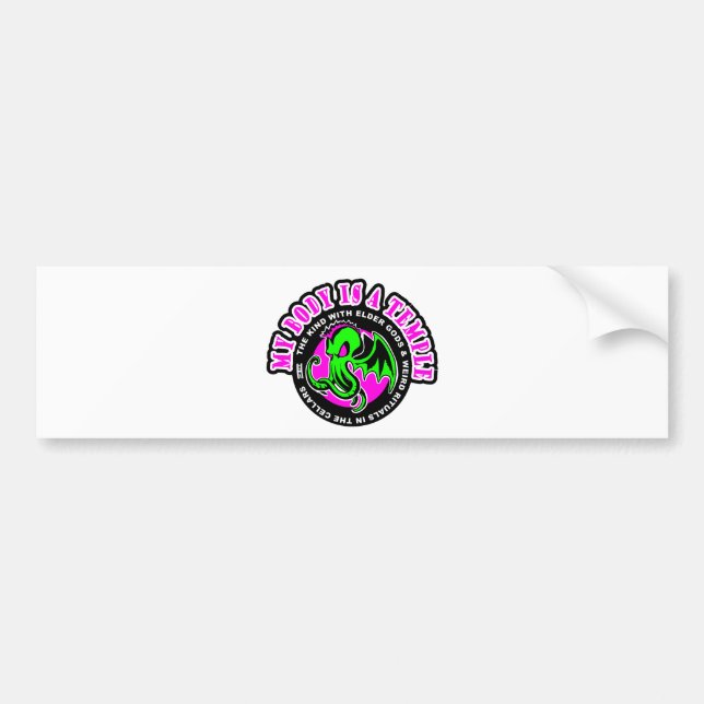 MY BODY IS A TEMPLE BUMPER STICKER (Front)