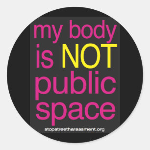 My Body is Not Public Space Sticker