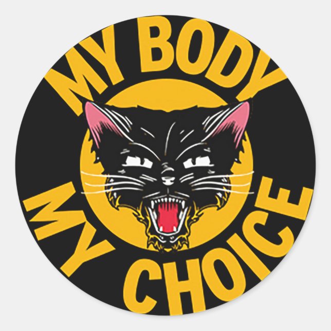 My Body My Choice Sticker (Front)