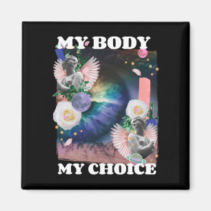 My Body My Choice Women's Rights Illustration Magnet