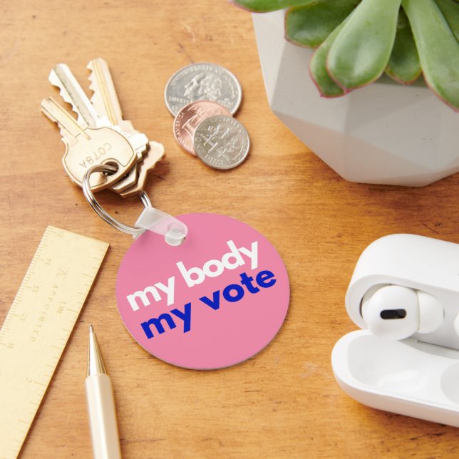 My Body My Vote Roevember Key Ring (Desk)