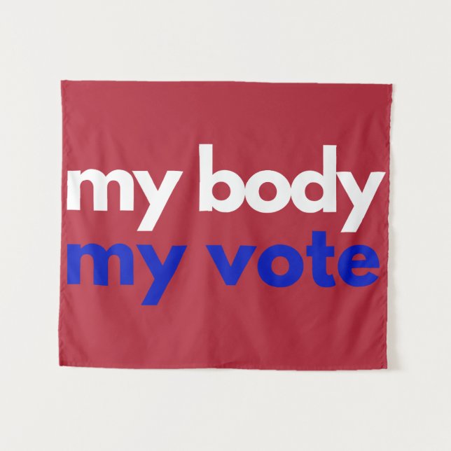 My Body My Vote Roevember Tapestry (Front (Horizontal))
