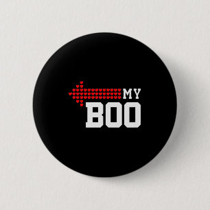 My Boo &amp; My Bae Valentines Day Cute Couple Mat 6 Cm Round Badge