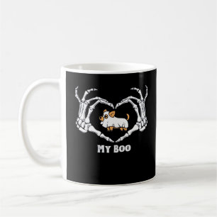 My Boo Chihuahua Costume With Skeleton Heart Hands Coffee Mug