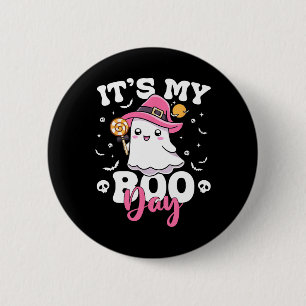 My Boo Day Cute Halloween Birthday Ghost Boy Girl  6 Cm Round Badge