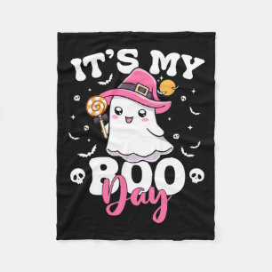 My Boo Day Cute Halloween Birthday Ghost Boy Girl Fleece Blanket