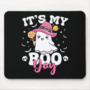 My Boo Day Cute Halloween Birthday Ghost Boy Girl Mouse Pad