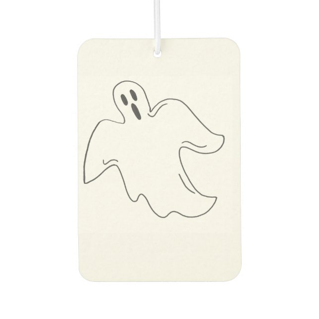 My Boo Halloween Spooky Ghost Trick-or-Treat Love Car Air Freshener (Front)