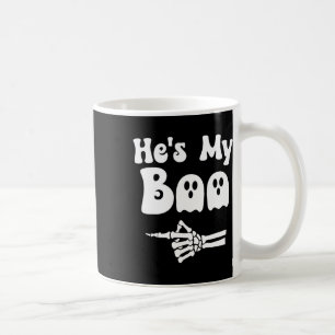 My Boo Matching Halloween Pajama Couples Hes My Bo Coffee Mug