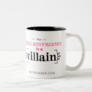 My Book Boyfriend Is A Villain Two-Tone Coffee Mug