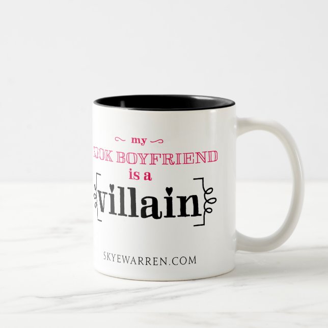 My Book Boyfriend Is A Villain Two-Tone Coffee Mug (Right)