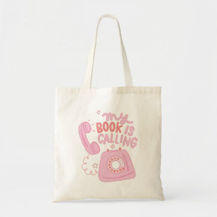 My book is calling tote bag