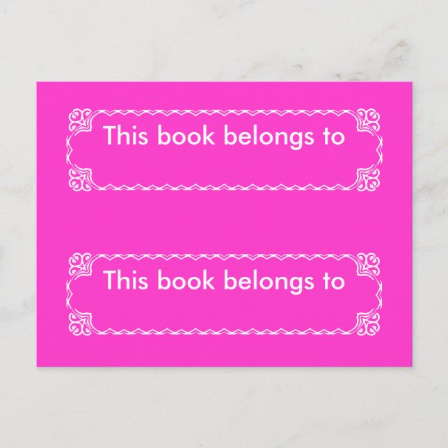 My Bookmark Postcard (Front)