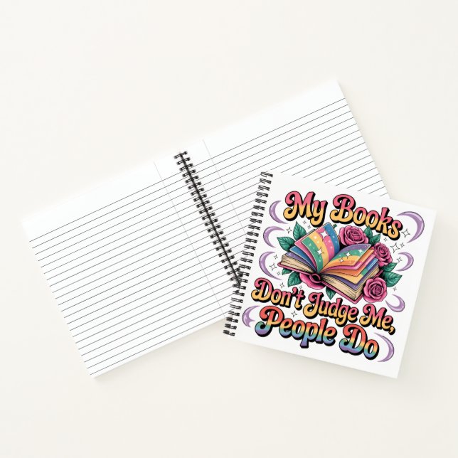 My Books Don't Judge Me....  (Inside)