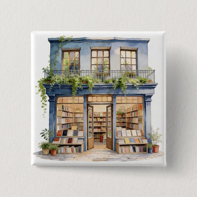 My Bookstore  15 Cm Square Badge (Front)