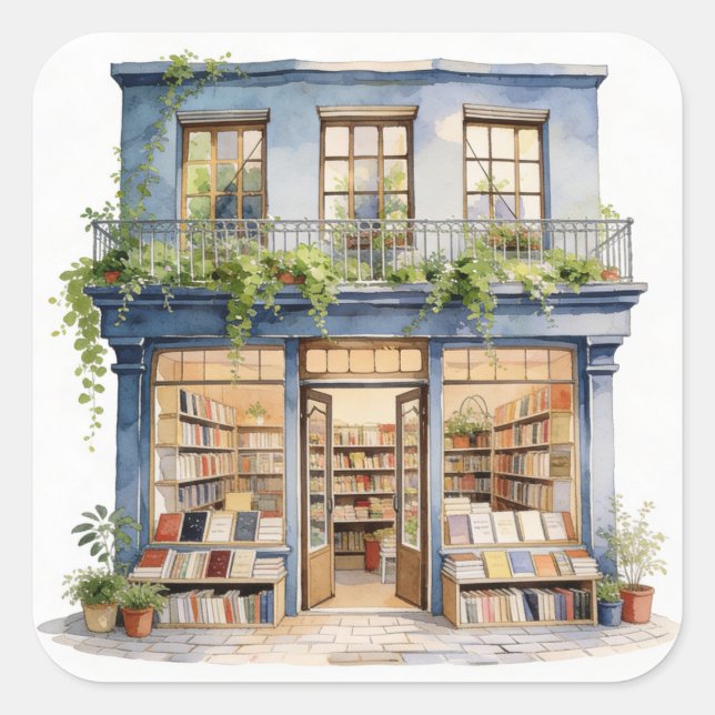 My Bookstore  Square Sticker (Front)