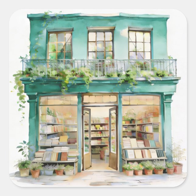 My Bookstore  Square Sticker (Front)