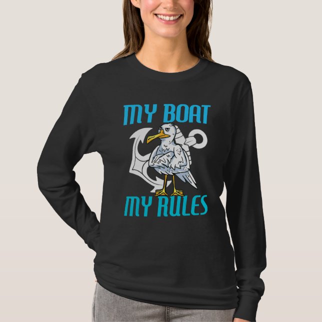 My Boot My Rules Seagull Captain T-Shirt (Front)