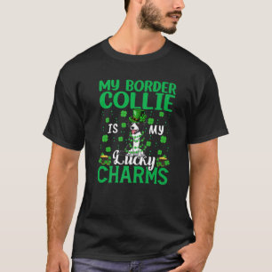My Border Collie Is My Lucky Charms Dog St Patrick T-Shirt