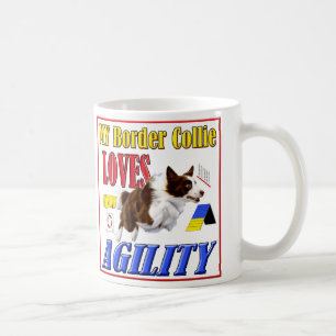 My Border Collie Loves Agility mug