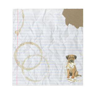 My Border Terrier Ate My Lesson Plan Notepad