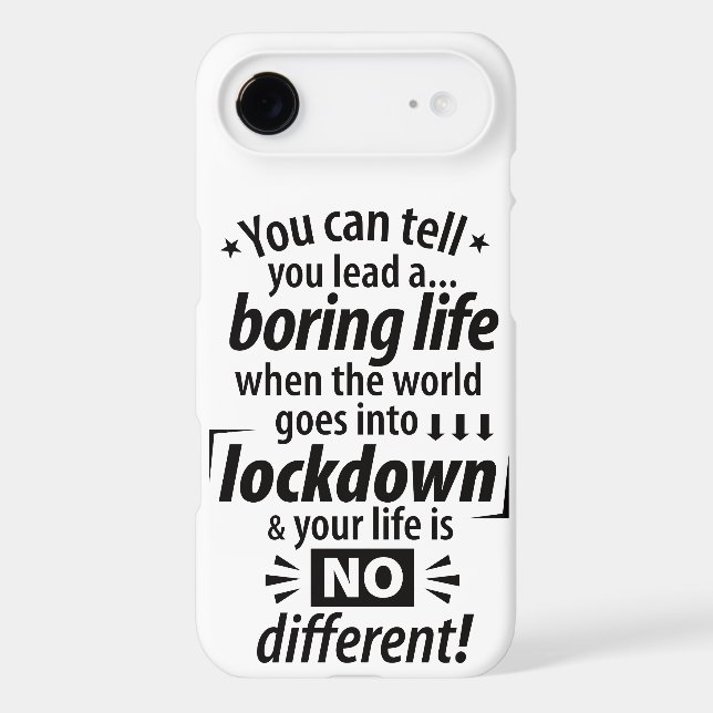 My Boring Lockdown Life - Funny Pandemic Saying    (Back)