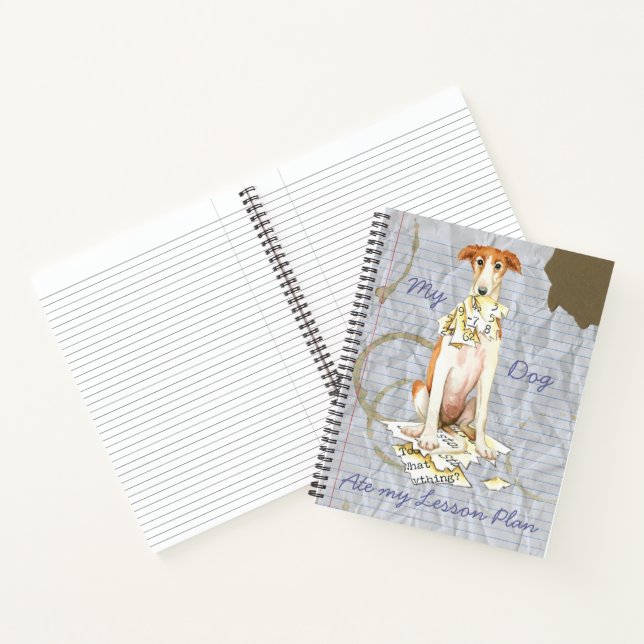 My Borzoi Ate My Lesson Plan Notebook (Inside)