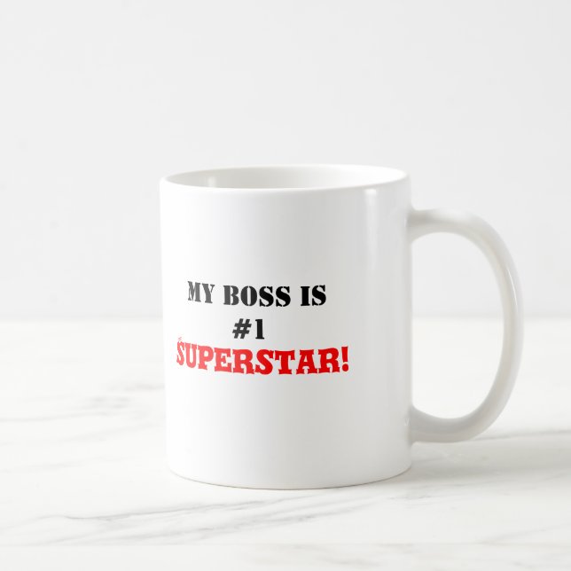 My Boss is #1 Superstar! Coffee Mug (Right)