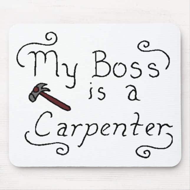 My Boss Is A Jewish Carpenter Mouse Pad (Front)