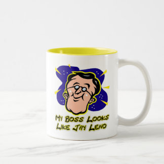 My Boss Looks Like Jay Leno Two-Tone Coffee Mug
