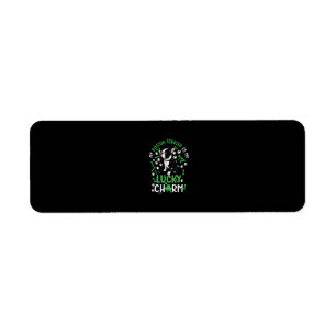 My Boston Terrier is My Lucky Charm Paw Dog Return Address Label