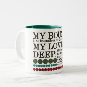 My Bounty is as Boundless as the Sea... Two-Tone Coffee Mug
