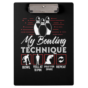 My Bowling Technique Clipboard