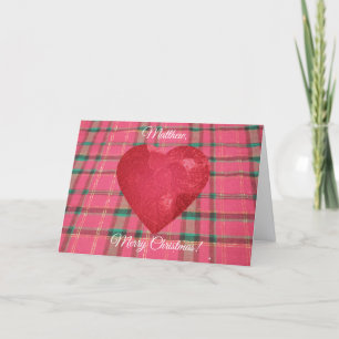 My Boyfriend, Christmas Folded Greeting Card