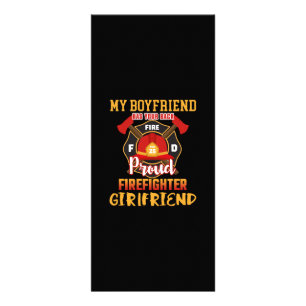 My Boyfriend Has Your Back Proud Firefighter Rack Card