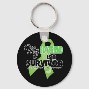 My Boyfriend is a Survivor - Lymphoma Key Ring