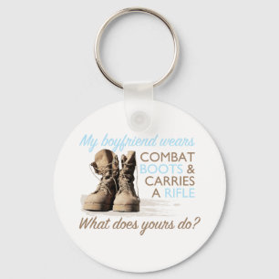 My Boyfriend Wears Combat Boots Key Ring