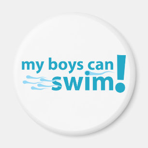 My Boys Can Swim! Magnet